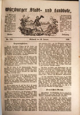 Würzburger Stadt- und Landbote Mittwoch 16. Januar 1850