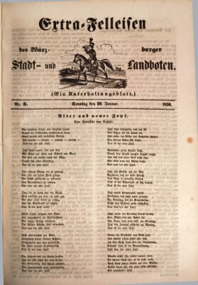 Würzburger Stadt- und Landbote Sonntag 20. Januar 1850