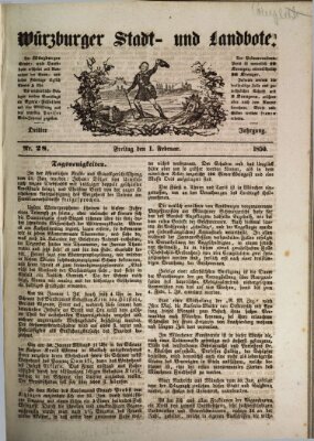 Würzburger Stadt- und Landbote Freitag 1. Februar 1850