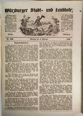 Würzburger Stadt- und Landbote Montag 4. Februar 1850