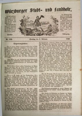 Würzburger Stadt- und Landbote Dienstag 5. Februar 1850