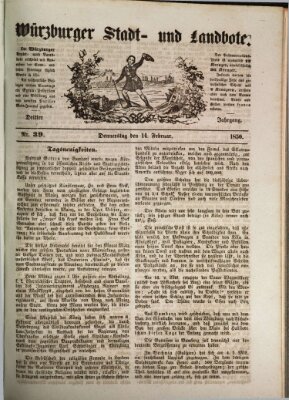 Würzburger Stadt- und Landbote Donnerstag 14. Februar 1850