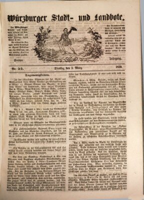 Würzburger Stadt- und Landbote Dienstag 5. März 1850