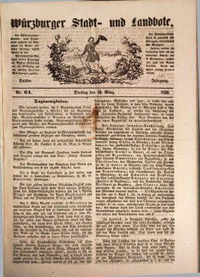 Würzburger Stadt- und Landbote Dienstag 12. März 1850