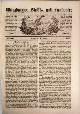 Würzburger Stadt- und Landbote Freitag 5. April 1850