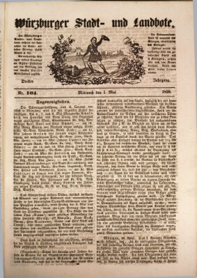 Würzburger Stadt- und Landbote Mittwoch 1. Mai 1850