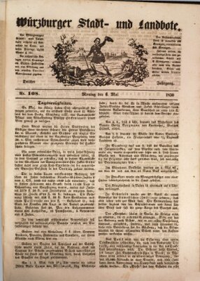 Würzburger Stadt- und Landbote Montag 6. Mai 1850