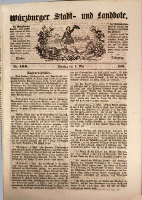 Würzburger Stadt- und Landbote Dienstag 7. Mai 1850