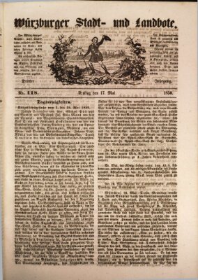 Würzburger Stadt- und Landbote Freitag 17. Mai 1850