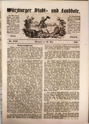 Würzburger Stadt- und Landbote Mittwoch 22. Mai 1850