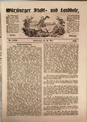 Würzburger Stadt- und Landbote Donnerstag 23. Mai 1850