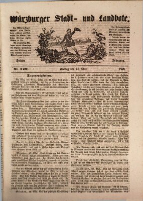 Würzburger Stadt- und Landbote Freitag 31. Mai 1850