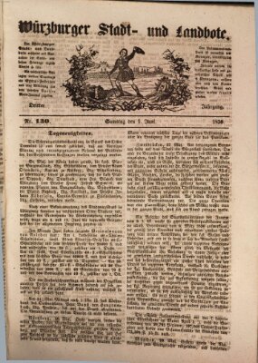 Würzburger Stadt- und Landbote Samstag 1. Juni 1850