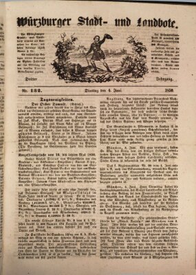 Würzburger Stadt- und Landbote Dienstag 4. Juni 1850