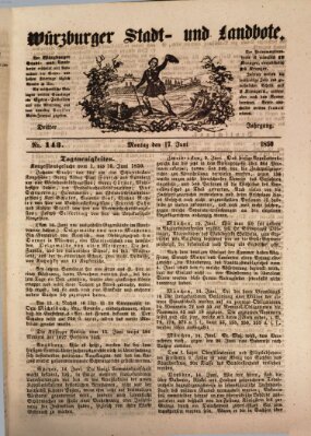 Würzburger Stadt- und Landbote Montag 17. Juni 1850