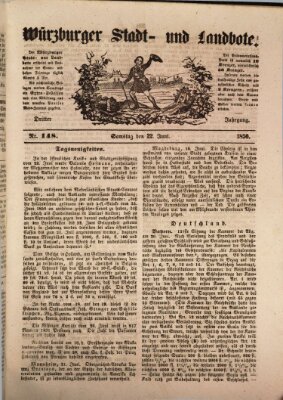 Würzburger Stadt- und Landbote Samstag 22. Juni 1850