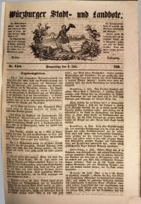 Würzburger Stadt- und Landbote Donnerstag 4. Juli 1850