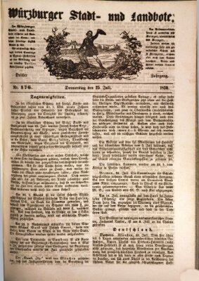 Würzburger Stadt- und Landbote Donnerstag 25. Juli 1850