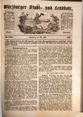 Würzburger Stadt- und Landbote Samstag 27. Juli 1850