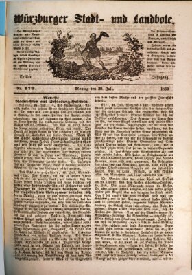 Würzburger Stadt- und Landbote Montag 29. Juli 1850