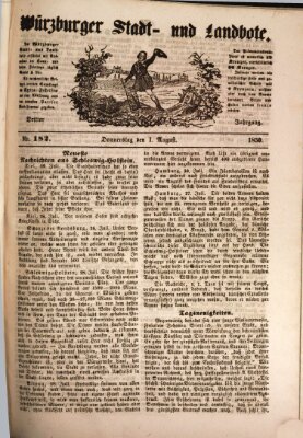 Würzburger Stadt- und Landbote Donnerstag 1. August 1850