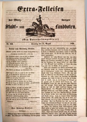 Würzburger Stadt- und Landbote Sonntag 11. August 1850