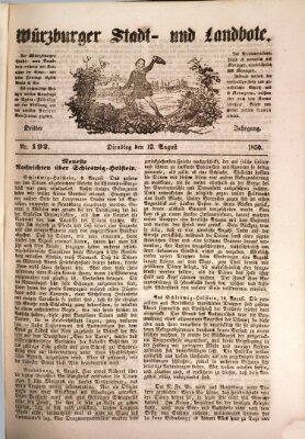 Würzburger Stadt- und Landbote Dienstag 13. August 1850