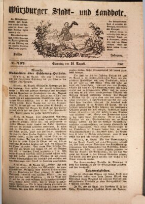 Würzburger Stadt- und Landbote Samstag 24. August 1850