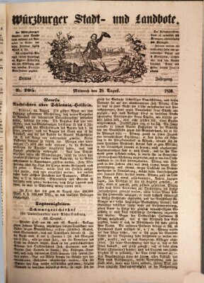 Würzburger Stadt- und Landbote Mittwoch 28. August 1850