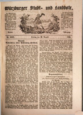 Würzburger Stadt- und Landbote Donnerstag 29. August 1850