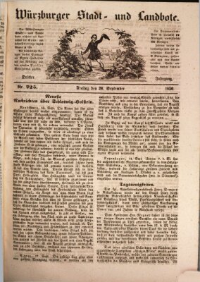 Würzburger Stadt- und Landbote Freitag 20. September 1850