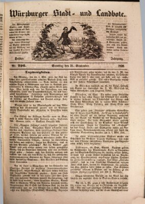 Würzburger Stadt- und Landbote Samstag 21. September 1850