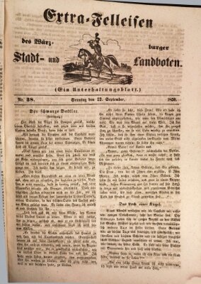 Würzburger Stadt- und Landbote Sonntag 22. September 1850