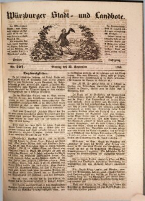 Würzburger Stadt- und Landbote Montag 23. September 1850