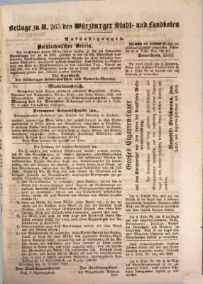 Würzburger Stadt- und Landbote Mittwoch 6. November 1850