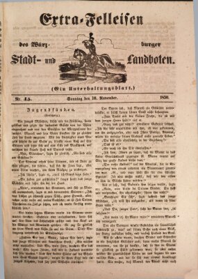 Würzburger Stadt- und Landbote Sonntag 10. November 1850