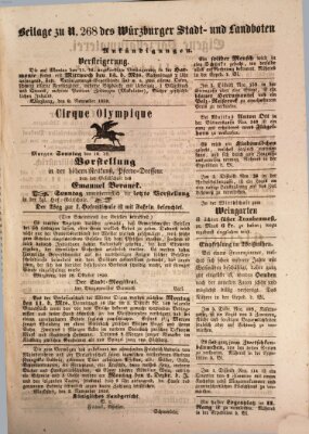 Würzburger Stadt- und Landbote Samstag 9. November 1850