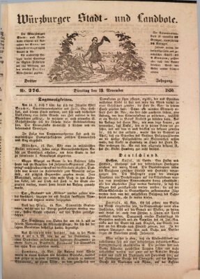 Würzburger Stadt- und Landbote Dienstag 19. November 1850