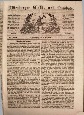 Würzburger Stadt- und Landbote Donnerstag 5. Dezember 1850