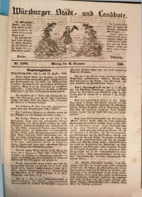 Würzburger Stadt- und Landbote Montag 16. Dezember 1850