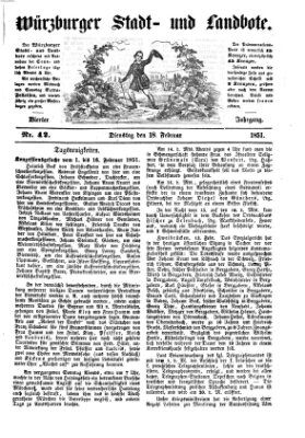 Würzburger Stadt- und Landbote Dienstag 18. Februar 1851