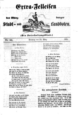 Würzburger Stadt- und Landbote Samstag 22. März 1851