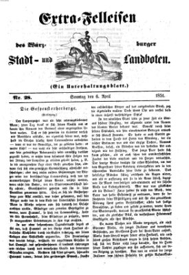 Würzburger Stadt- und Landbote Sonntag 6. April 1851