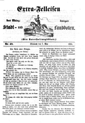 Würzburger Stadt- und Landbote Mittwoch 7. Mai 1851