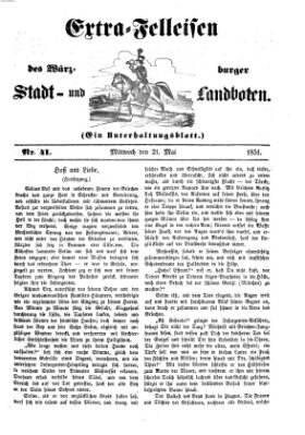 Würzburger Stadt- und Landbote Mittwoch 21. Mai 1851