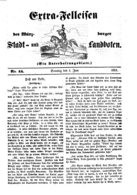 Würzburger Stadt- und Landbote Sonntag 1. Juni 1851