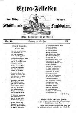 Würzburger Stadt- und Landbote Sonntag 15. Juni 1851