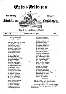 Würzburger Stadt- und Landbote Sonntag 22. Juni 1851