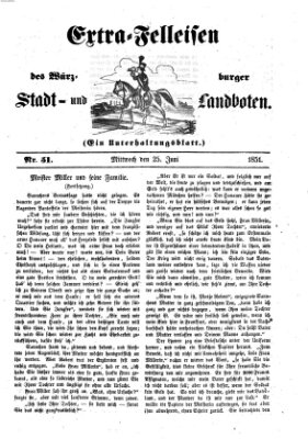 Würzburger Stadt- und Landbote Mittwoch 25. Juni 1851