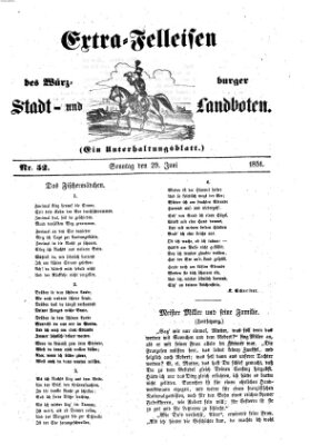 Würzburger Stadt- und Landbote Sonntag 29. Juni 1851